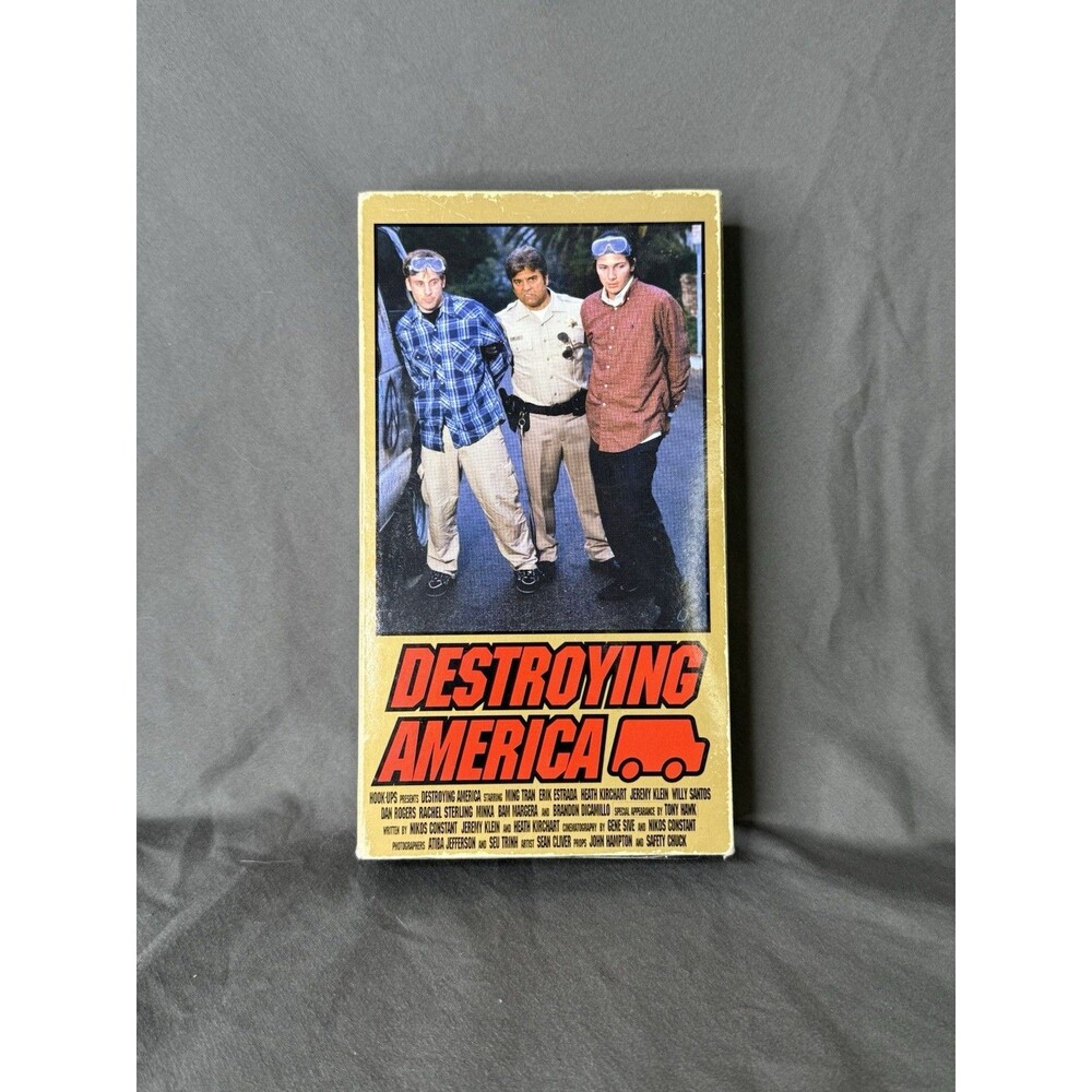 Hook-Ups “Destroying America” Vintage Skate Video / VHS 2001 With Book Insert